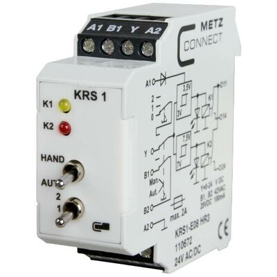 Küszöbérték kapcsoló 24, 24 V/AC, V/DC (max) 2 fokozat Metz Connect 110672 1 db