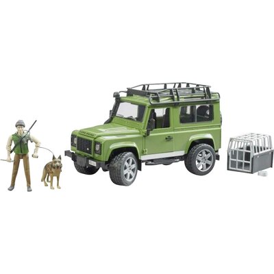 Land Rover Defender erdésszel és kutyával, Bruder 33112556