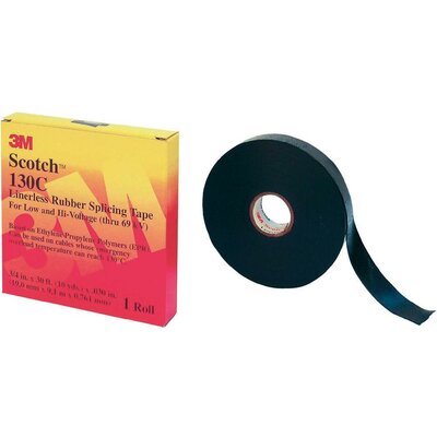 Repair tape 3M Scotch® 130C Fekete (H x Sz) 9 m x 19 mm Tartalom: 1 tekercs
