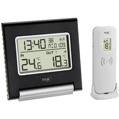TFA Dostmann SPOT Vezeték nélküli digitális hőmérő Fekete