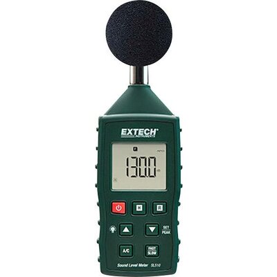 Extech Zajszintmérő SL510 35 - 130 dB 31.5 Hz - 8000 Hz Kalibrált Gyári standard (tanusítvány nélkül)
