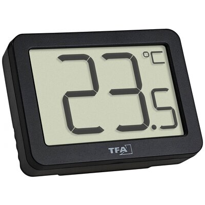 TFA Dostmann Digitales Thermometer Hőmérő Fekete