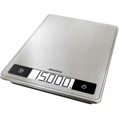 Soehnle KWD Page Profi 200 Digitális konyhai mérleg digitális, falra rögzíthető Mérési tartomány (max.)=15 kg Nemesacél