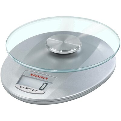 Soehnle KWD Roma silver Digitális konyhai mérleg digitális Mérési tartomány (max.)=5 kg Ezüst