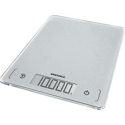 Soehnle KWD Page Comfort 300 Slim Digitális konyhai mérleg Mérési tartomány (max.)=10 kg Ezüst-szürke
