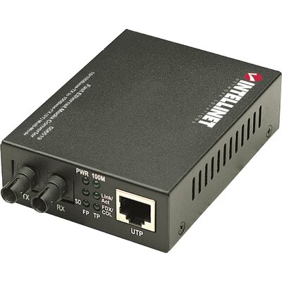 Intellinet 506519 LAN, ST Duplex Hálózati médiakonverter 100 MBit/s