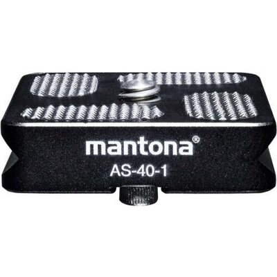 Mantona mantona AS-40-1 Schnellwechselplatte Gyorsan cserélhető alaplap Külső menet=1/4