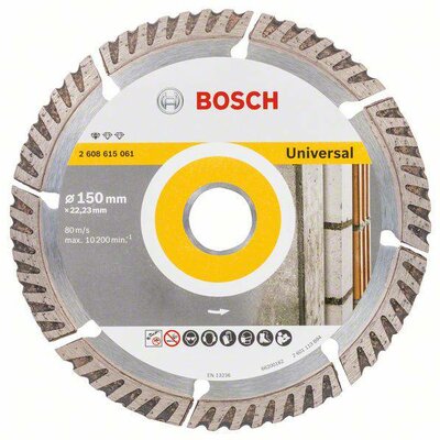Bosch Accessories 2608615061 Standard for Universal Speed Gyémánt bevonatú vágótárcsa Ø 150 mm Furat átmérő 22.23 mm 1 db