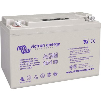 Victron Energy Blue Power BAT412101104 Szolár akku 12 V 110 Ah Ólom-zselés (Sz x Ma x Mé) 330 x 220 x 171 mm M8 csavaros csatlakozó