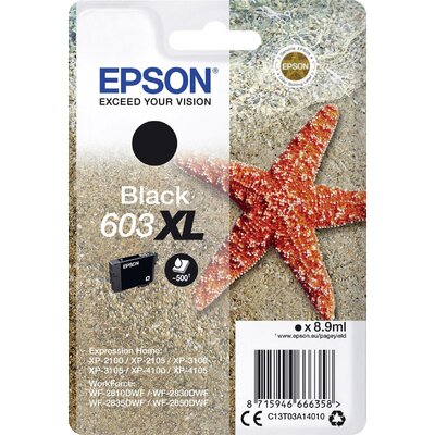 Epson Tinta T03A14, 603XL Eredeti Fekete C13T03A14010