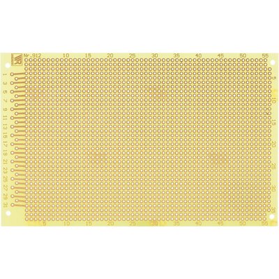 Rademacher WR-Typ 912 Kísérletező panel Epoxi (H x Sz) 160 mm x 100 mm 35 µm Raszterméret 2.54 mm Tartalom 1 db