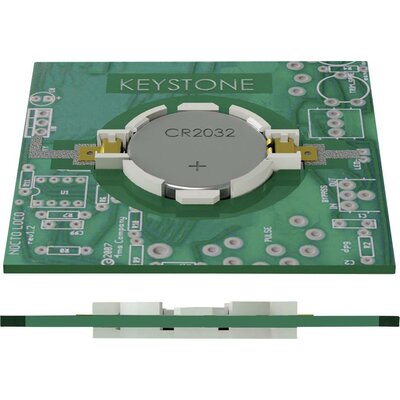 Keystone Electronics 1057 Gombelemtartó 1x CR 2032 Vízszintes, Felületi SMD szerelés (H x Sz x Ma) 33.15 x 23.93 x 5.21 mm