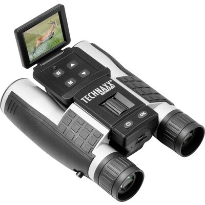 Technaxx Távcső digitális kamerával TX-142 12-szeres 25 mm Binokuláris Fekete/ezüst 4863