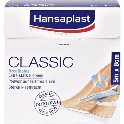 Hansaplast 1556521 Hansaplast CLASSIC standard vakolatok 5 m x 8 cm