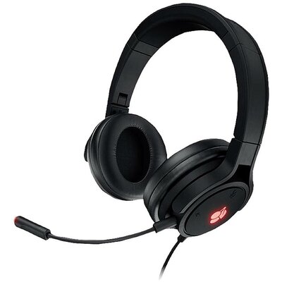 CHERRY JA-2200-2 Gamer On Ear headset Vezetékes 7.1 Surround Fekete Mikrofon némítás, Hangerő szabályozás, Összehajtható