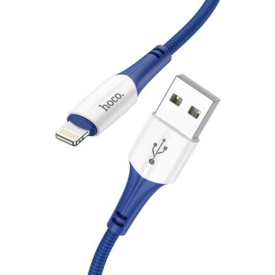 Hoco kábel USB iPhone Lightning 8 tűs 2,4A Ferry X70 1m kék