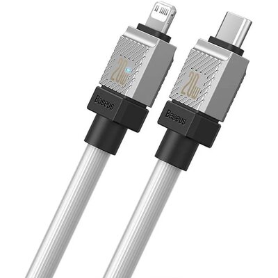C típusú BASEUS kábel Apple Lightning 8 tűs CoolPlay gyorstöltő 20W 2m fehér CAKW000102