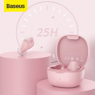 BASEUS Encok True vezeték nélküli fülhallgató WM01 rózsaszín NGTW240004
