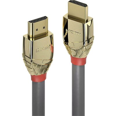 LINDY HDMI Csatlakozókábel HDMI-A dugó, HDMI-A dugó 15.00 m Szürke 37867 HDMI kábel