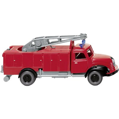Wiking 062304 H0 Magirus Deutz Tűzoltóság - mentőjármű Metz daruval