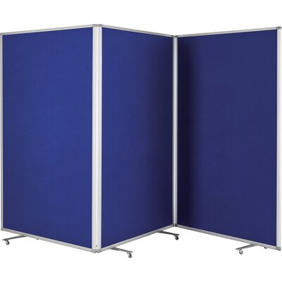 Magnetoplan Prezentációs fal large Filc Royal-kék Mindkét oldalon használható, PinWand tábla, Összehajtható, Tekercsekkel 1112003