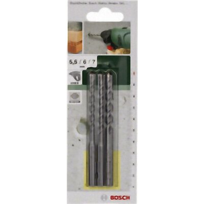Bosch Accessories 2609256909 Beton spirálfúró készlet 3 részes 5.5 mm, 6 mm, 7 mm SDS-Quick 1 készlet
