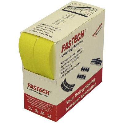 FASTECH® B25-STD020805 Tépőzár Felvarrható Bolyhos és horgos fél (H x Sz) 5 m x 25 mm Sárga 5 m
