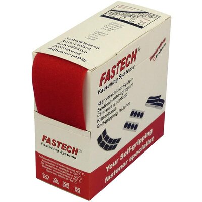 FASTECH® B50-STD-L-133905 Tépőzár Felvarrható Bolyhos fél (H x Sz) 5 m x 50 mm Piros 5 m