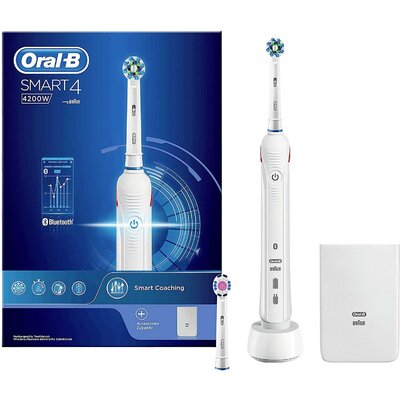 Oral-B Smart 4 4200W 350323 Elektromos fogkefe Forgó/oszcilláló Fehér