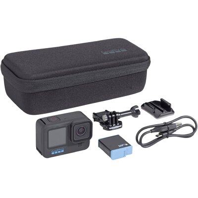 GoPro HERO 10 Black Actioncam - 5K / 60 BpS Akciókamera Érintőkijelző, WLAN, GPS, Képstabilizálás, Lassítíott felvétel, Timelapse/lassított felvétel,