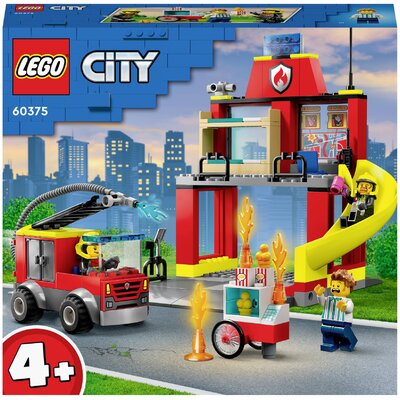LEGO® CITY 60375 Tűzoltószertár és tűzoltóautó