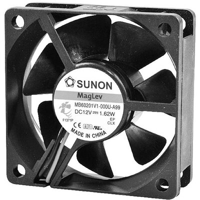Sunon SUNON DC-Axiallüfter Serie MB/EB 60x60x20mm Axiális ventilátor 12 V 39.06 m³/óra (H x Sz x Ma) 60 x 60 x 20 mm