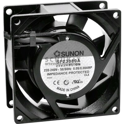 Sunon SF23080A2083HBL Axiális ventilátor 230 V/AC 40.78 m³/óra (H x Sz x Ma) 80 x 80 x 38 mm