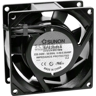 Sunon SF23080A2083HSL Axiális ventilátor 230 V/AC 39.07 m³/óra (H x Sz x Ma) 80 x 80 x 38 mm