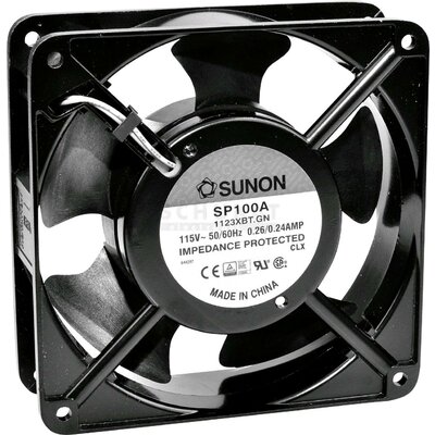Sunon DP203A2123LBTA24 Axiális ventilátor 230 V/AC 93.42 m³/óra (H x Sz x Ma) 120 x 120 x 38 mm