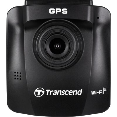 Transcend DrivePro 230Q Autós kamera GPS-szel Látószög, vízszintes (max.)=130 ° 12 V Akku, Nyomtáv asszisztens, WLAN, Ütközés figyelmeztetés, Kijelző