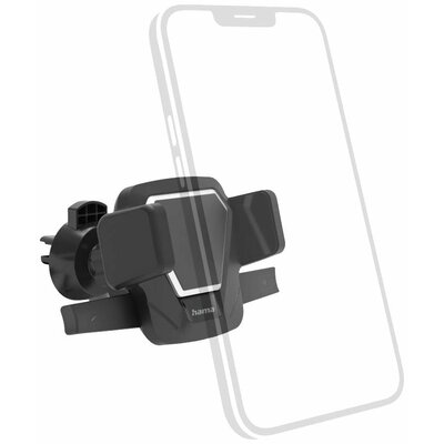 Hama Easy Snap Szellőzőrács Autós mobiltelefon tartó 360 °-ban forgatható 55 - 85 mm
