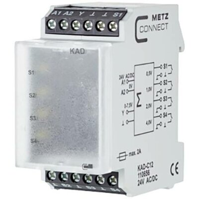 Digitális analóg átalakító 24, 24 V/AC, V/DC (max) Metz Connect 110656 1 db