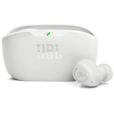 JBL JBLWBUDSWHT JBL WAVE BUDS bluetooth fülhallgató SZTEREO (v5.2, TWS, mikrofon, zajszűrő, IP54 + töltőtok) FEHÉR