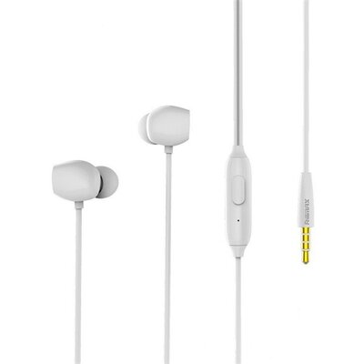 REMAX RM-550 W REMAX RM-550 fülhallgató SZTEREO (3.5mm jack, mikrofon, felvevő gomb) FEHÉR