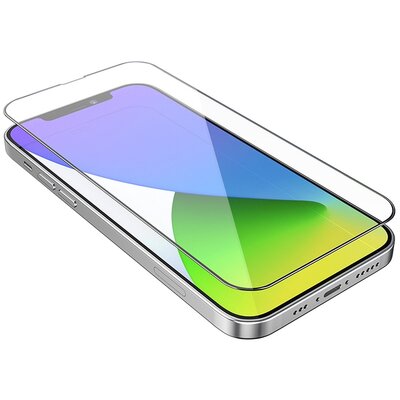 HOCO edzett üveg HD 5D védőfólia (SET 10in1) - iPhone 12 Pro Max fekete (G14) készülékhez