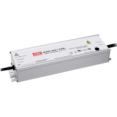 Mean Well HVGC-240-1400AB LED meghajtó Állandó áramú 240 W 700 - 1400 mA 85.7 - 171.4 V/DC Beállítható, Dimmelhető, 3-az-1-ben fényerő-szabályozási funkció,