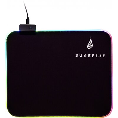 Surefire Gaming Silent Flight RGB-320 Játékkonzol egérpad Világít Fekete