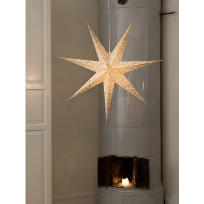Konstsmide 2912-280 Karácsonyi csillag Izzólámpa, LED Arany Lyukasztott motívumokkal, Kapcsolóval