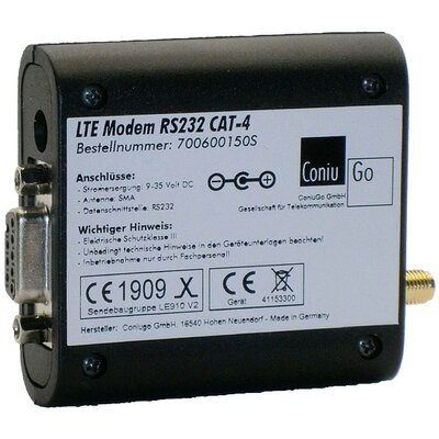 ConiuGo 700600150S LTE modem 9 V/DC, 12 V/DC, 24 V/DC, 35 V/DC Funkció (GSM): Riasztás