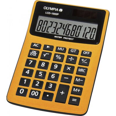 Asztali zsebszámológép, Olympia LCD-1000P IP54 4685