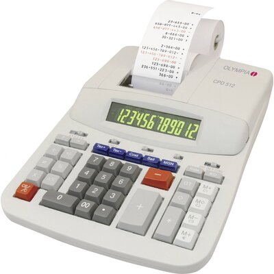 Olympia CPD 512 Nyomtató asztali számológép Hálózatról üzemeltetett Bézs Kijelző (számjegy): 12