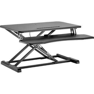 LogiLink EO0033 Ülő-álló íróasztali feltét Magasság tartomány: 100 - 505 mm Fekete
