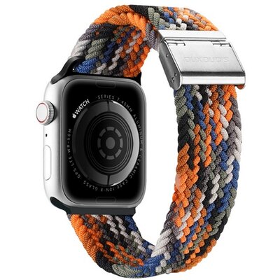 DUX DUCIS pótszíj (egyedi méret, textil, terep minta, állítható) NARANCSSÁRGA [Apple Watch Series 8 41mm, Apple Watch Series 6 40mm, Apple Watch Series 1 38mm, Apple Watch Series SE 40mm]