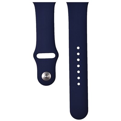 DEVIA DELUXE SPORT pótszíj (egyedi méret, szilikon, állítható) KÉK [Apple Watch Series 4 44mm, Apple Watch Series 3 42mm, Apple Watch Ultra 49mm, Apple Watch Series 7 45mm, Apple Watch Series SE 2 44mm]